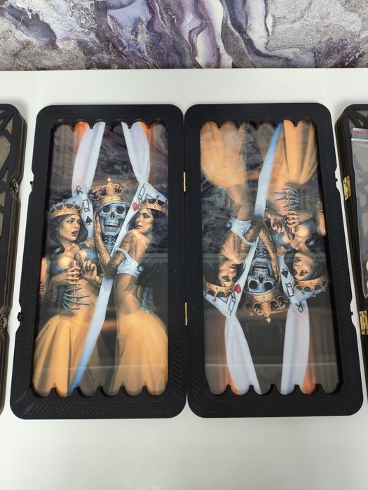 Нарды. Ручная работа. Внутри стекло