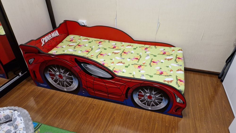 Pătuț copil, "Spiderman", 160/80cm.