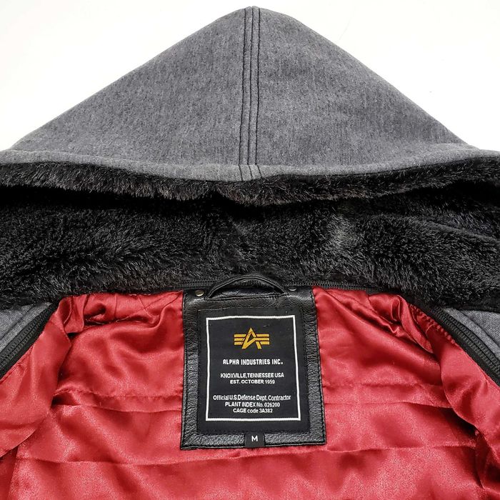 ALPHA INDUSTRIES 193129 Оригинал Кожено Яке Естествена Кожа Бомбър M-L