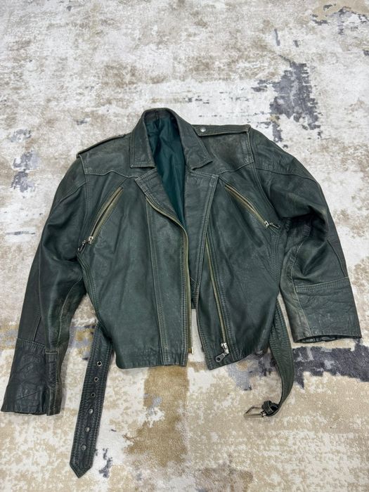 Куртка кожаная, триуголка