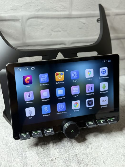 Магнитола для Кобальт янги андроид WiFi CarPlay USB Cobalt uchun