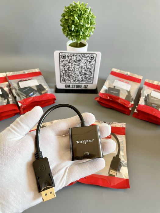 Адаптер HDMI - VGA, DispalyPort - VGA