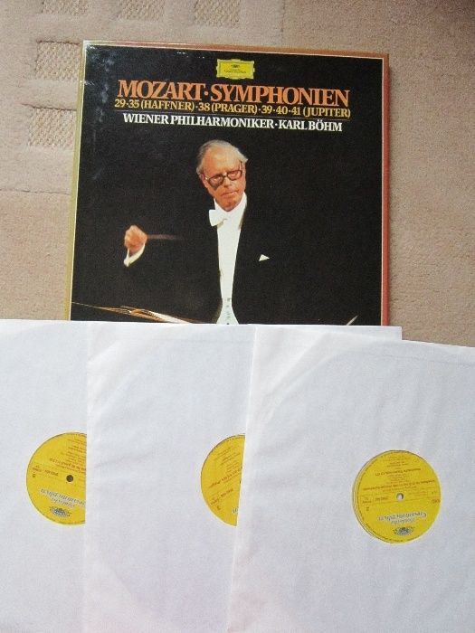 vinil rar Mozart -Karl Bohm, Jack Brymer, Harnoncourt Editii rare