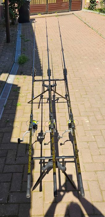 Set pescuit Crap 6x lansete Hakuyo MTX 9 3.9m 3.6m