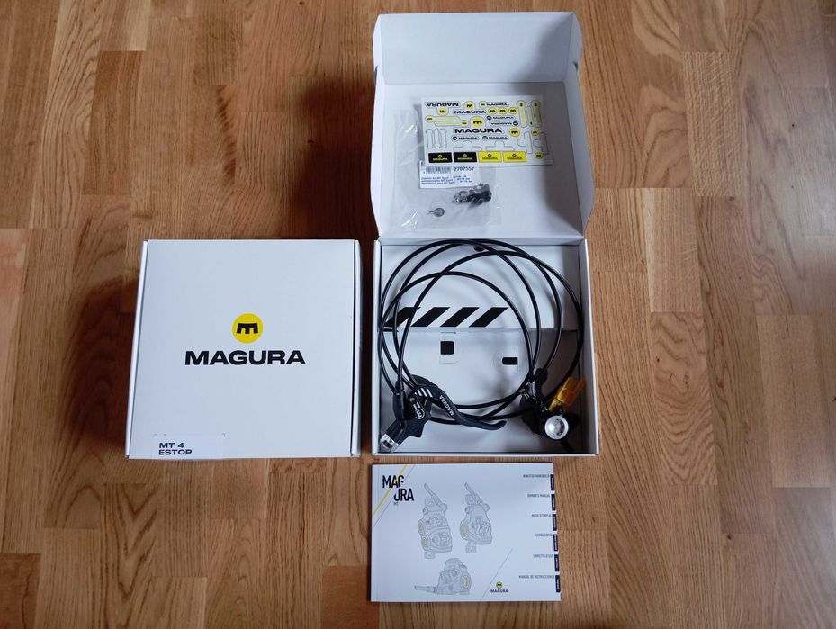 Magura MT4 eSTOP Set frane bicicleta disc complet, Nou, nemontat