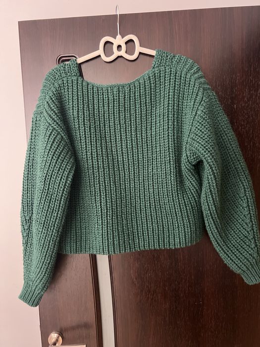 Зелено пуловерче H&M
