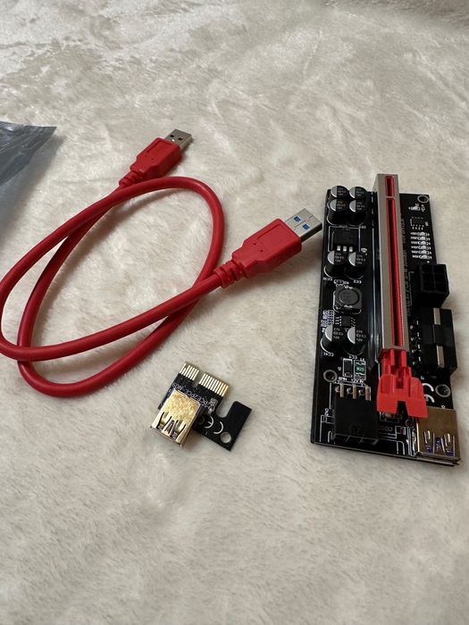 PCI-E 1x to 16x Powered USB 3.0 GPU Riser Adapter Card Rigs Mining