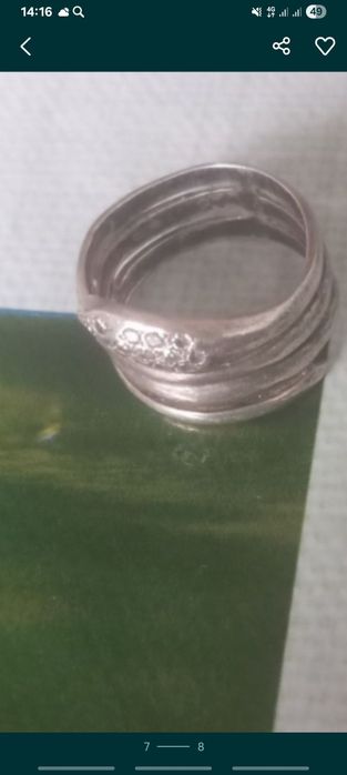 Кольцо серебряное ,советское  925 пробы в отличном состоянии