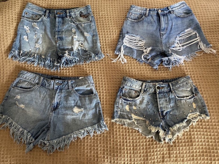 Diesel 26размер,Дънкови къси гащи ZARA, Pieces,  36,34,38, s, M