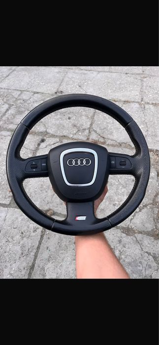 Volan audi airbag rotund / patrat cu padele sau fara
