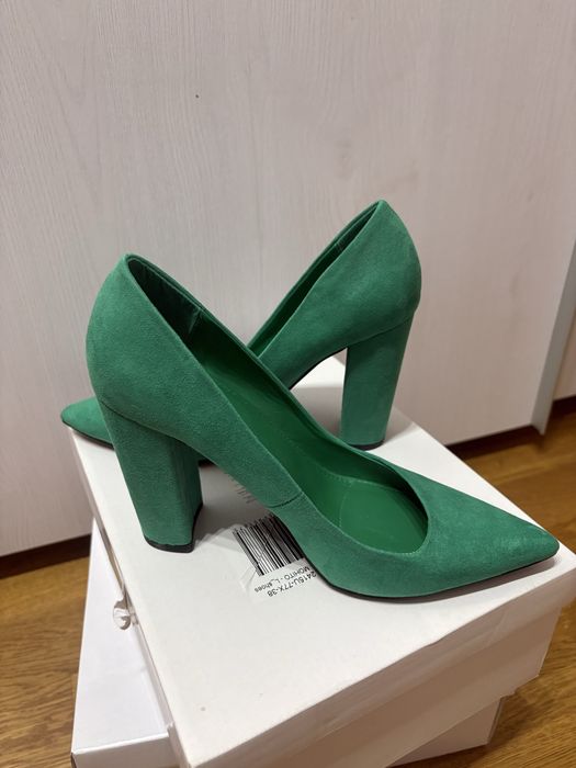 Pantofi cu toc patrat Mohito