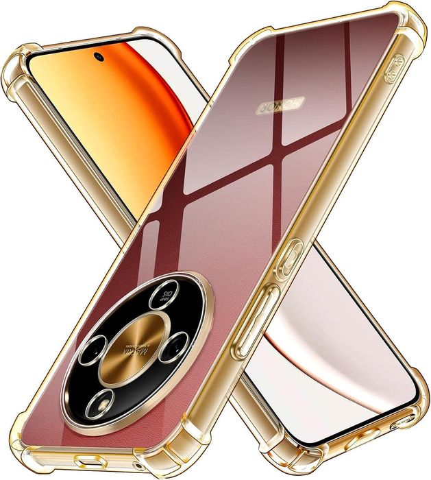 Прозрачен силиконов удароустойчив кейс за honor magic8 lite със защита