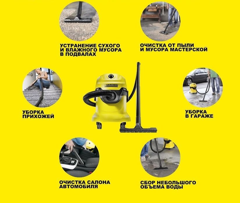 Новый пылесос Karcher WD3 V-17/4/20