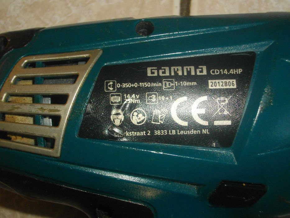 Профи ф13мм Li-ion 14,4V-18V Боди за винтоверт литиево Gamma Холандия