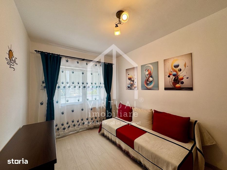 Apartament cu 3 camere, 56mp utili + balcon, etaj 3/4, Vasile Aaron