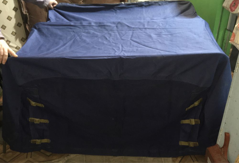 Тент с каркасом на Муравей. Синий