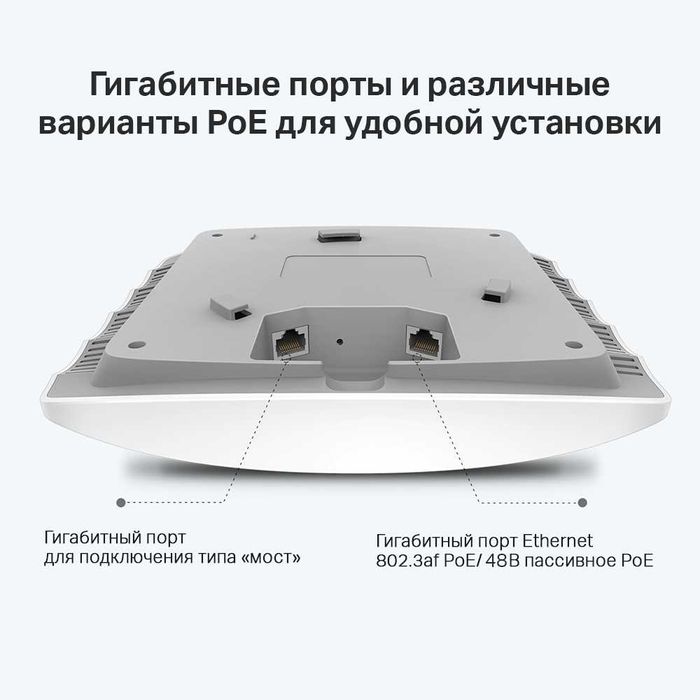 NET TP-Link Omada EAP265 HD / AC1750 Потолочная точка доступа +