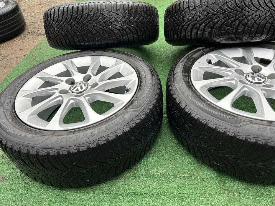 5х112 16 оргинални audi със зимни гуми