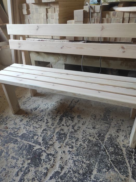 Продам скамейки со спинкой из сухой доски