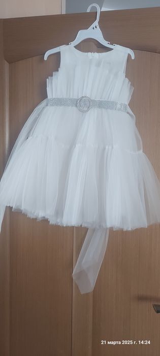 Платье белое на девочку на новый год