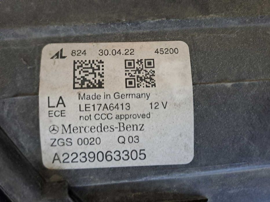 Ляв фар Mercedes S class W223
