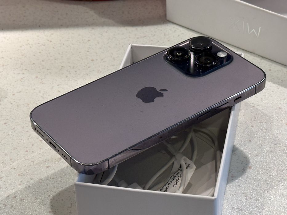 iPhone 14 Pro 128GB Deep Purple – Отличен, 100% Батерия!