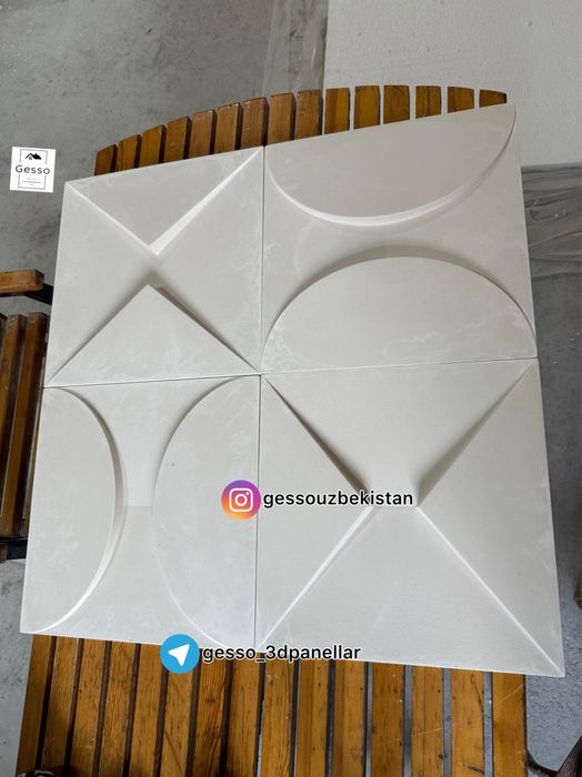 Гипсовый 3д панель ТРИАДА | gip 3d panel | decor | декор | aboy | абои
