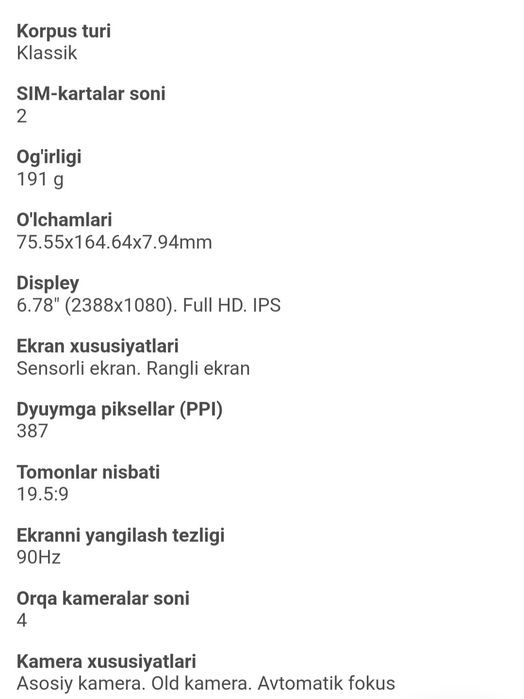 Huawei nova 9se telefoni