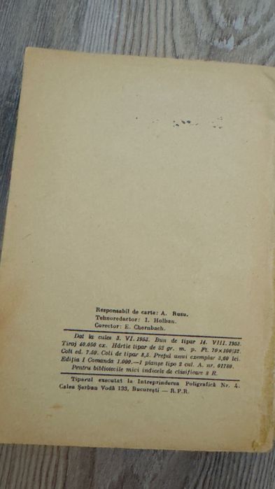 Mihai Eminescu carte de Poezii 1953