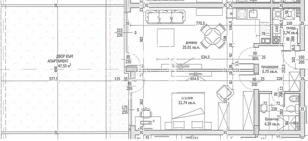 2-стаен в София-Малинова Долина