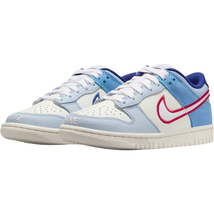Маратонки Nike Dunk Low Light Armory Blue Red Mesh