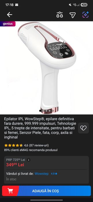 Epilator laser IPL technology