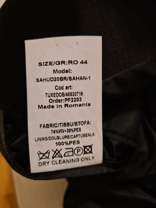 Costum elegant barbati Tuxedo MAXXIMUS negru sacou cu pantaloni Timis