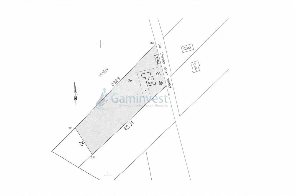 Teren de vanzare, intravilan 2.300 mp Zona Doja,Oradea Gaminvest V4477