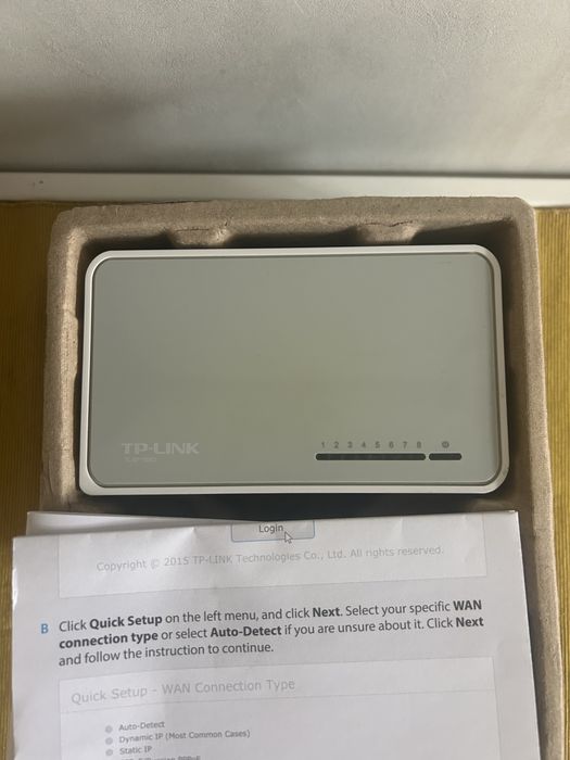 Суич TP-Link TL-SF1008D, 100Mbps, 8Port