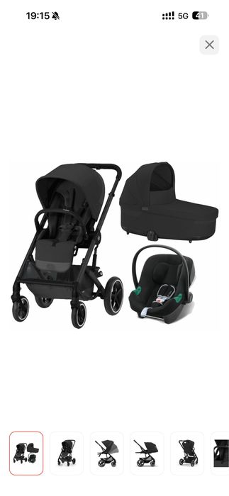 Коляска cybex balios s lux черный графит