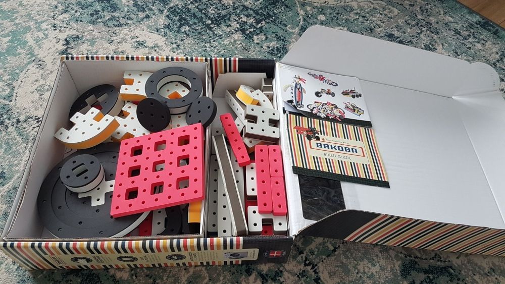 Joc copii constructii Lego-Stem Bakoba Megabox 79 piese