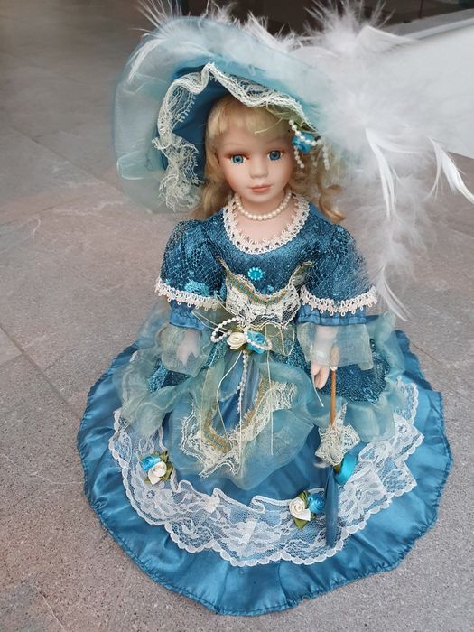 Papusa Ceramica RCO, Stil Victorian, 30CM