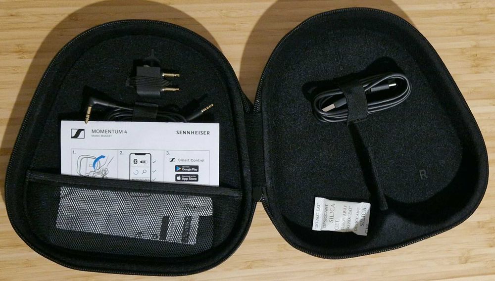 Casti audio Over the ear Sennheiser Momentum 4, Wireless, ANC, Negru