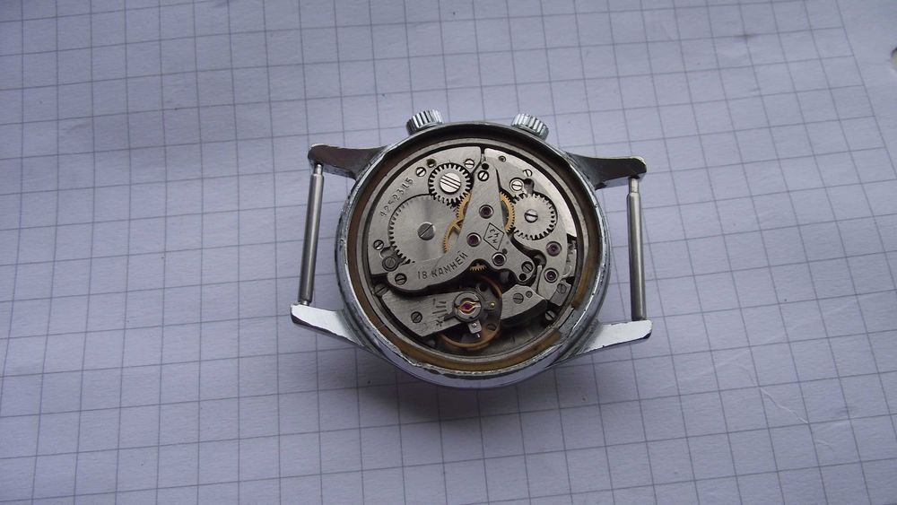 ЧАСОВНИК/Poljot СИГНАЛ-аларма/18к.мех-2612.1-стоманена каса-Рядък-СССР