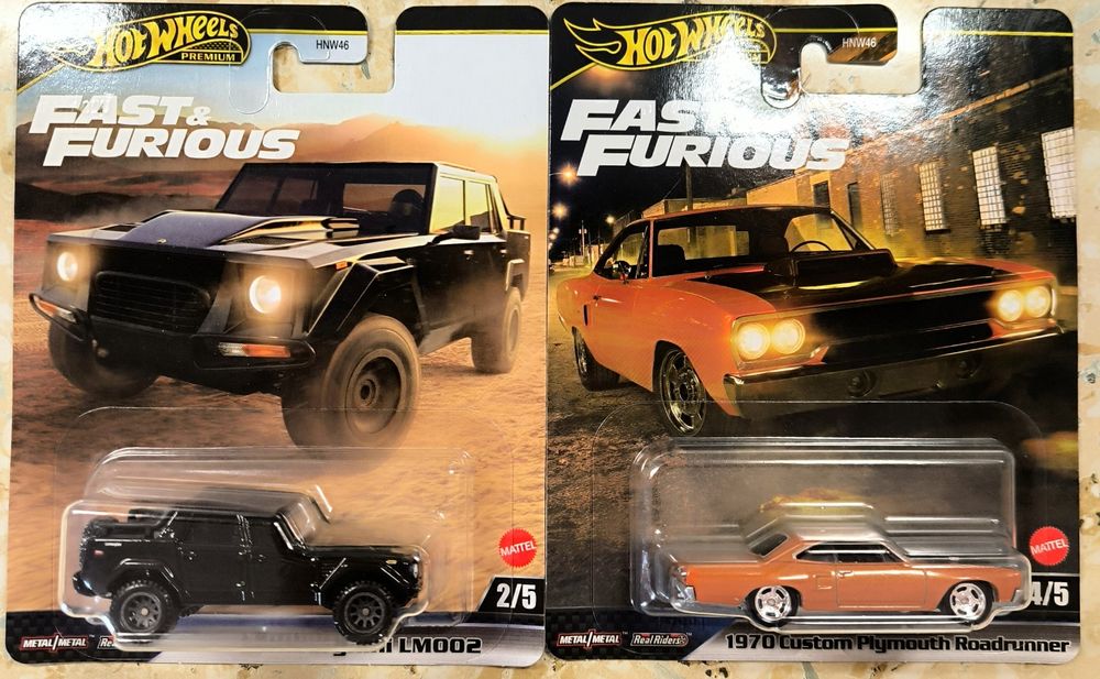 Колички Hot Wheels F&F Premium
