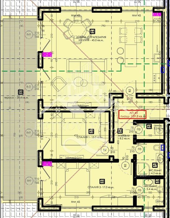 Продава се Тристаен апартамент в Велинград - 162 кв.м за 1100 €/кв.м - Снимка #11