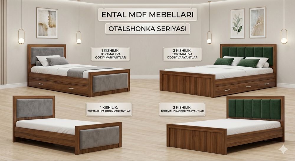 Sifatli MDF Kiravatlar | 1 va 2 Kishilik | Tayyor va Zakaz