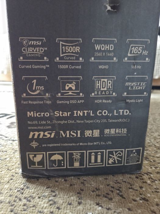 Gaming Curved Монитор MSI Optix MAG27CQR