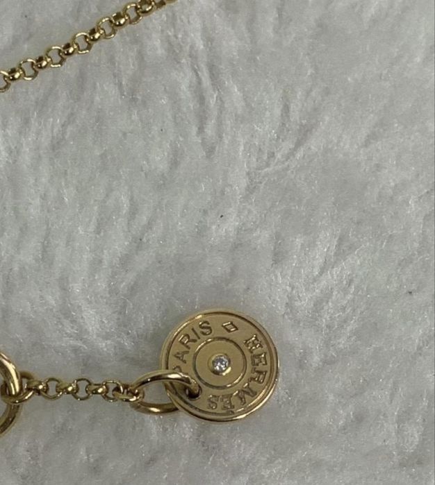 Золотой браслет Hermes