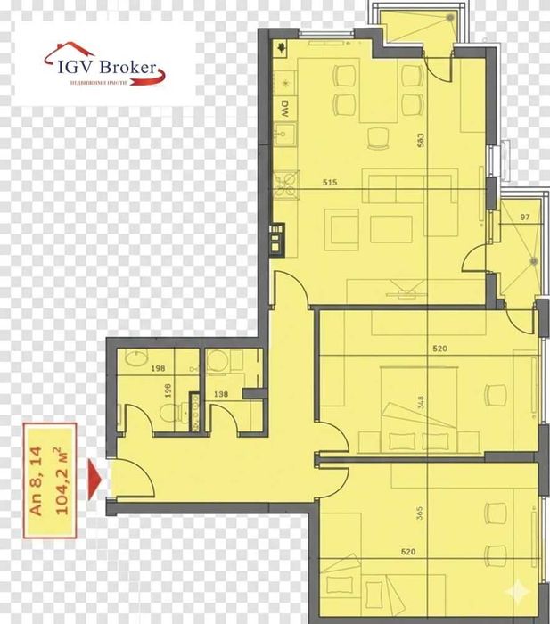 Тристаен апартамент пред Акт 16