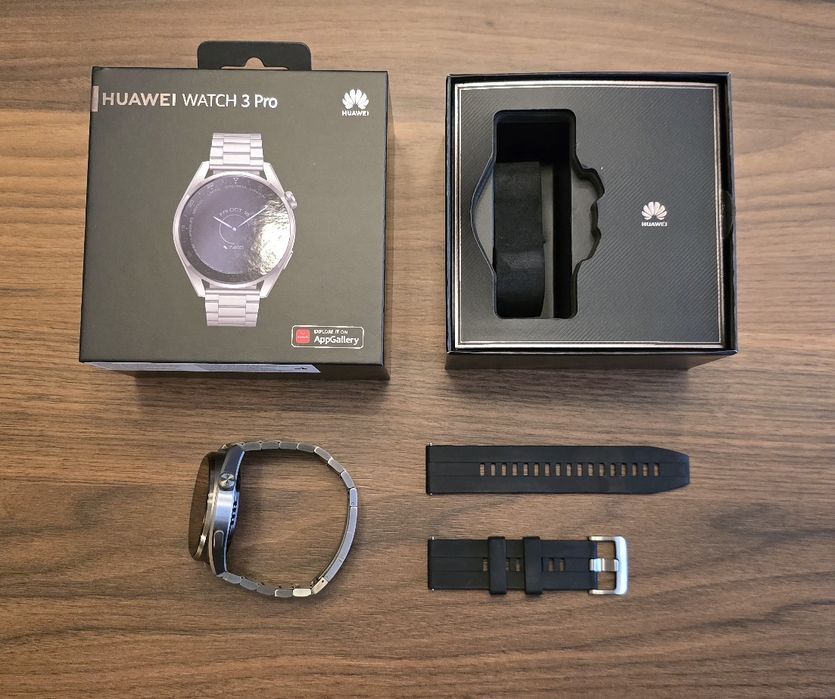 Huawei Watch 3 Pro Titanium – smartwatch premium, eSim, stare foarte b