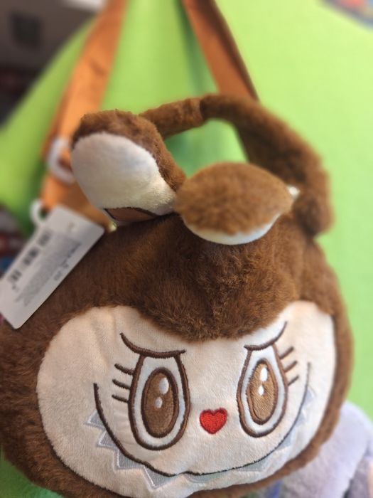 Чанти Лабубу плюшени с къси и дълга дръжка