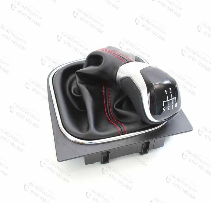 Nuca schimbator viteze piele VW Golf 5, Golf 6, Jetta, Eos, Scirocco