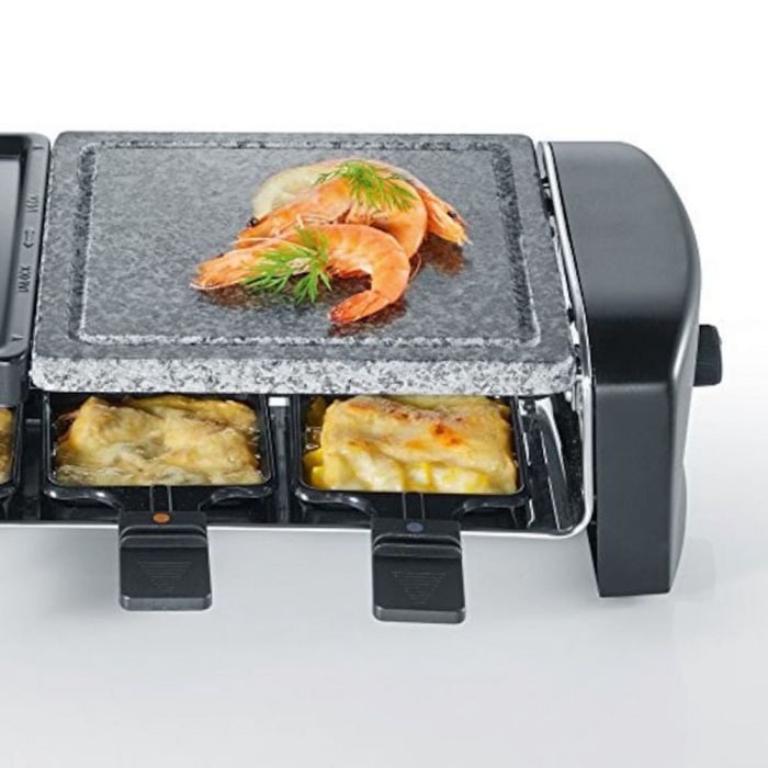 Раклет грил Severin RG9640 с плоча от естествен камък, 1400W